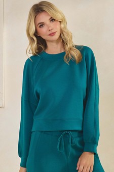 Women’s Solid Crewneck UltraComfy Short Top style 4