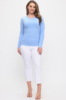 Women's Pure Comfort LuxeAir Ribbed Long Sleeve Top style 5