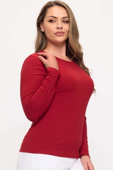 ETA 06/11/26 - Women's Pure Comfort LuxeAir Ribbed Long Sleeve Top style 3