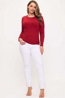 ETA 06/11/26 - Women's Pure Comfort LuxeAir Ribbed Long Sleeve Top style 5