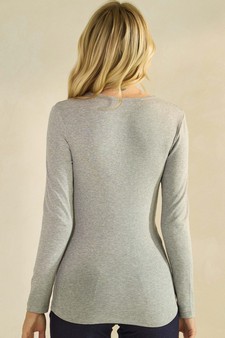 ETA 07/02/25 - Women's Pure Comfort Ribbed Long Sleeve Top style 2