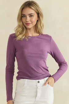Women's Pure Comfort LuxeAir Ribbed Long Sleeve Top style 4