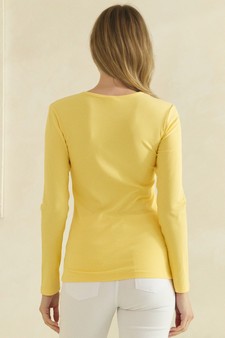 Women's Pure Comfort LuxeAir Ribbed Long Sleeve Top style 2