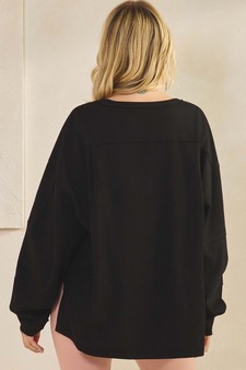 ETA 07/25/25 Women's Cloud Soft Textured Cotton Loose Fit Top style 2