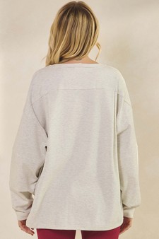 ETA 07/24/25 Women's Cloud Soft Textured Cotton Loose Fit Top style 2