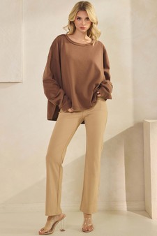 ETA 07/25/25 Women's Cloud Soft Textured Cotton Loose Fit Top style 5