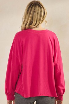 Women's Cotton Relax Fit Top style 2