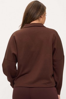 ETA 09/19/25 - Women's Timeless Elegance Collared V-Neck UltraComfy Top style 2