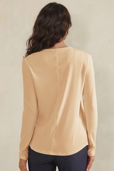 Pure Comfort LuxeAir Ribbed Long Sleeve Button Up Cardigan style 2