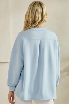 ETA 12/27/25 - Women's Sofie Soft Modal Henley Long Sleeve Top style 2