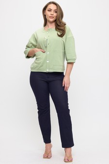 Soft Cotton Modal Front Button Pocket Cardigan style 5