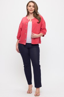 Soft Cotton Modal Front Button Pocket Cardigan style 5