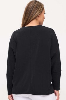 Women's Sofie Soft Relaxed Dolman Sleeve Crew Neck Top style 2