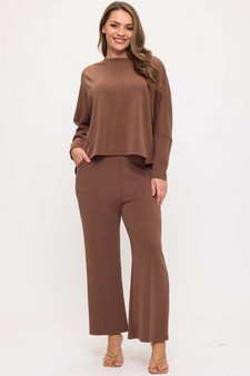 Women's Sofie Soft Relaxed Dolman Sleeve Crew Neck Top style 5