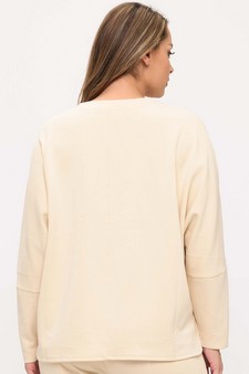 Women's Sofie Soft Relaxed Dolman Sleeve Crew Neck Top style 2