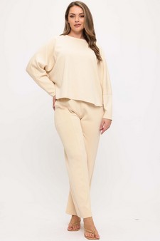 Women's Sofie Soft Relaxed Dolman Sleeve Crew Neck Top style 5