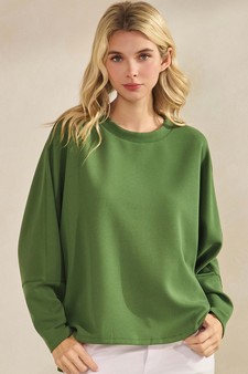 ETA 11/07/25 - Women's Sofie Soft Relaxed Dolman Sleeve Crew Neck Top