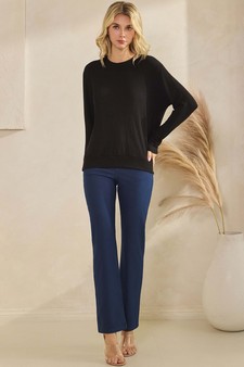 ETA 10/17/25 Women's Pure Comfort Loose Fit Ribbed Long Sleeve Top style 5