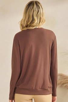 ETA 10/17/25 Women's Pure Comfort Loose Fit Ribbed Long Sleeve Top style 2
