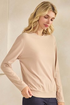 ETA 10/17/25 Women's Pure Comfort Loose Fit Ribbed Long Sleeve Top style 3