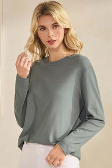 ETA 10/17/25 Women's Pure Comfort Loose Fit Ribbed Long Sleeve Top style 3