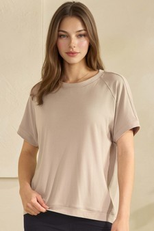 ETA 01/23/26 - Women's Everyday Soft Ribbed Loose Fit Short Sleeve Top