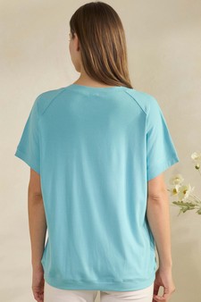 ETA 01/29/26 - Women's Everyday Soft Ribbed Loose Fit Short Sleeve Top style 2