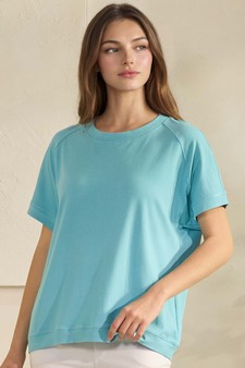 ETA 01/29/26 - Women's Everyday Soft Ribbed Loose Fit Short Sleeve Top
