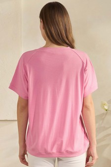 ETA 01/29/26 - Women's Everyday Soft Ribbed Loose Fit Short Sleeve Top style 2