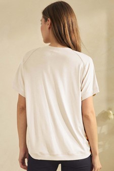 ETA 01/30/26 - Women's Everyday Soft Ribbed Loose Fit Short Sleeve Top style 2