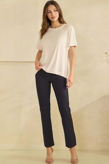 ETA 01/30/26 - Women's Everyday Soft Ribbed Loose Fit Short Sleeve Top style 5