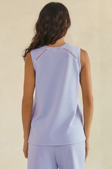 ETA 05/28/26 - Relaxed V-Neck Lightweight Modal Scuba Sleeveless Top style 2