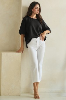 ETA 05/16/26 The Everyday Thin Modal Scuba Short Sleeve Top style 5