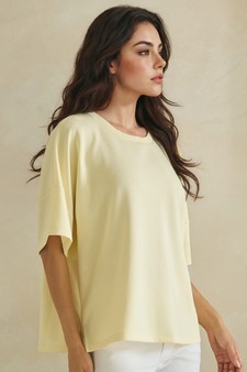 ETA 05/07/26 The Everyday Thin Modal Scuba Short Sleeve Top style 3