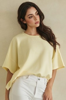 ETA 05/07/26 The Everyday Thin Modal Scuba Short Sleeve Top style 4