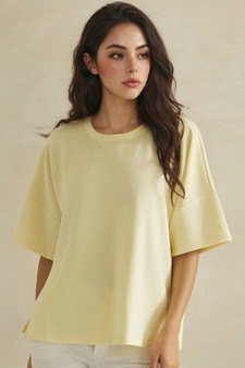 ETA 05/07/26 The Everyday Thin Modal Scuba Short Sleeve Top