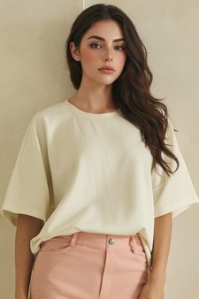 ETA 04/24/26 The Everyday Thin Modal Scuba Short Sleeve Top