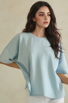 ETA 04/24/26 The Everyday Thin Modal Scuba Short Sleeve Top style 4
