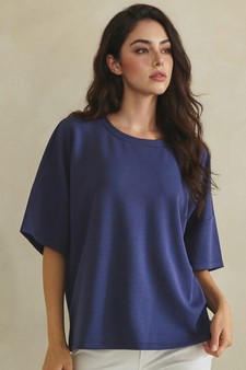 ETA 05/07/26 The Everyday Thin Modal Scuba Short Sleeve Top style 4