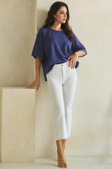 ETA 05/07/26 The Everyday Thin Modal Scuba Short Sleeve Top style 5