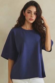 ETA 05/07/26 The Everyday Thin Modal Scuba Short Sleeve Top