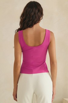 ETA 06/04/26 - Ribbed Scoop Neck Button Front Tank Top style 2