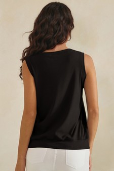 ETA 04/09/26 - LuxeAir Ribbed Relaxed V-Neck Tank Top style 2