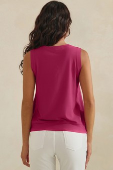 ETA 07/10/26 - LuxeAir Ribbed Relaxed V-Neck Tank Top style 2