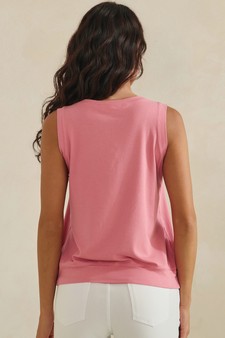 ETA 04/03/26 - LuxeAir Ribbed Relaxed V-Neck Tank Top style 2