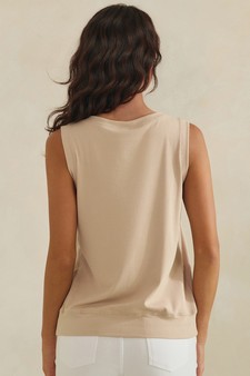 ETA 04/02/26 - LuxeAir Ribbed Relaxed V-Neck Tank Top style 2