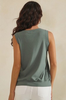 ETA 04/02/26 - LuxeAir Ribbed Relaxed V-Neck Tank Top style 2
