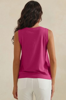 ETA 06/04/26 - LuxeAir Ribbed Relaxed V-Neck Tank Top (XL only) style 2