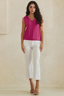 ETA 06/04/26 - LuxeAir Ribbed Relaxed V-Neck Tank Top (XL only) style 5