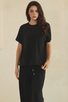 ETA 05/28/26 - Relaxed Soft Stretch Top and Wide-Leg Pant Set style 4